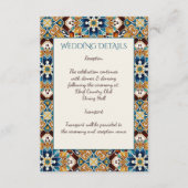 タラベラアズレジョタイルヴィンテージメキシ結婚カン エンクロージャーカード (正面)