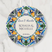 タラベラアズレジョブルーヴィンテージメキシ結婚カン フェイバータグ (正面)