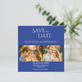 タラベラアズレジョ青タイルヴィンテージメキシ結婚コの セーブザデート (スタンド正面)