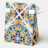 タラベラアズレジョ青タイルヴィンテージメキシ結婚コの フェイバーボックス (裏面)