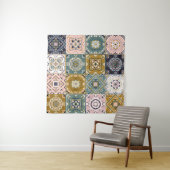 タラベラインディアン：パッチワーク、エスニックモザイク。 タペストリー (インサイチュ)