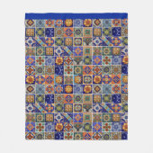 タラベラタイルイメージサウスウェストスタイルシンプルソフト フリースブランケット (正面)