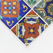 タラベラタイルイメージサウスウェストスタイルシンプルソフト フリースブランケット (角)