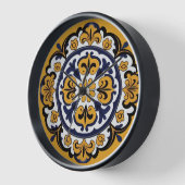 タラベラタイルカトロ 壁時計 (傾斜)