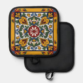 タラベラタイルシーズ 鍋敷き (正面/裏面)