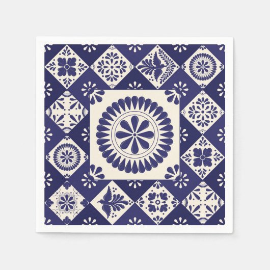 タラベラタイルドス スタンダードカクテルナプキン (正面)