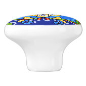 タラベラタイルバージョン2セラミック引き出しノブ セラミックノブ (側面)