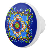 タラベラタイルバージョン3セラミック引出しノブ セラミックノブ (右)