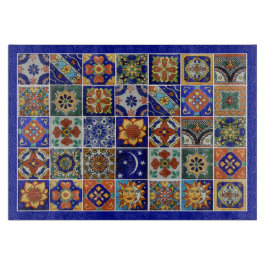 タラベラタイル画像南西スタイルガラス カッティングボード