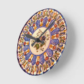 タラベラタパスツー ラウンド壁時計 (傾斜)