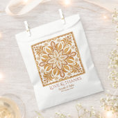 タラベラテラコッタヴィンテージメキシコ結婚式の引き出物 フェイバーバッグ (クリップ留めされた状態)