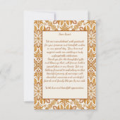 タラベラテラコッタヴィンテージメキシ結婚コの サンキューカード (裏面)