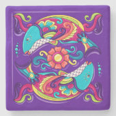 タラベラフィッシュコイポイ ストーンコースター (正面)