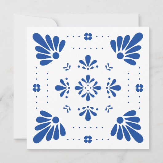 タラベラメキシコウェディングシャワー招待状 招待状 (裏面)