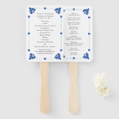 タラベラメキシコ結婚式 プログラムファン ハンドファン (正面&裏面)