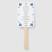 タラベラメキシコ結婚式 プログラムファン ハンドファン (裏面)