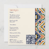 タラベラヴィンテージメキシカン結婚すべて 招待状 (裏面)