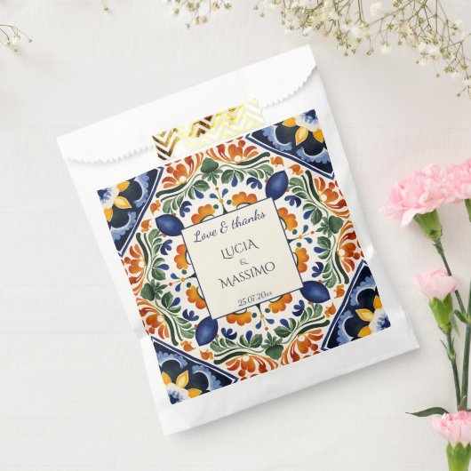 タラベラヴィンテージメキシ結婚コグラム印刷 フェイバーバッグ (封をした状態)