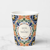 タラベラヴィンテージメキシ結婚コグラム印刷 紙コップ (正面)