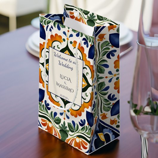 タラベラヴィンテージメキ結婚シコの印刷歓迎 スモールペーパーバッグ