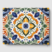 タラベラヴィンテージメキ結婚シコパーソナライズされたの ゲストブック (裏面)