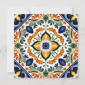 タラベラヴィンテージ結婚メキシコの写真 セーブザデート (裏面)