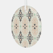 タラベラ地中海のタイル、観賞用デザイン。 ガラスオーナメント (正面左)