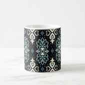 タラベラ模様。アズレジョスポルトガル。トルコオルナム コーヒーマグカップ (中央)