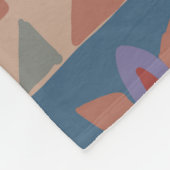 タラベラ模様。インディアンパッチワーク。トルコ語の名前 フリースブランケット (角)