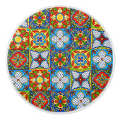 タラベラ瓦セラミック引き出しノブ セラミックノブ (正面)