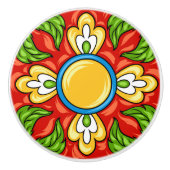 タラベラ瓦セラミック引き出しノブ セラミックノブ (正面)