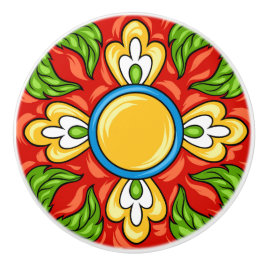 タラベラ瓦セラミック引き出しノブ セラミックノブ