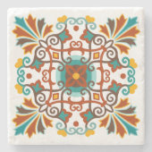 タラベラ瓦 ストーンコースター (正面)