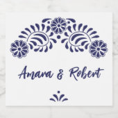 タラベラ花 スパークリングワインラベル (シングルラベル)