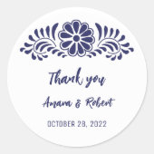 タラベラ花 ラウンドシール (正面)