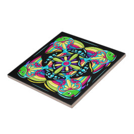 タラベラ魚瓦デザイン タイル