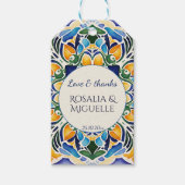 タラベラ・アズレジョ・ブルーヴィンテージ・メキシコの好意 ギフトタグ (正面)