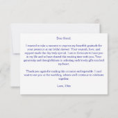 タラベラ アズレホ ブルータイル メキシカン ブライズシャワー サンキューカード (裏面)