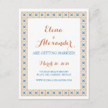 タラベラ スペイン タイル Save the Date