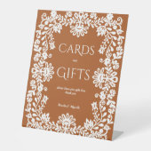 タラベラ・テラコッタメ結婚キシカンのギフトテーブル 台座サイン (正面)