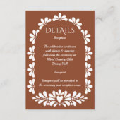 タラベラ・テラコッタ・ボホアルメキシ結婚コの エンクロージャーカード (正面)