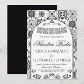 タラベラ パペルピカド スペイン 結婚式 招待状 (正面/裏面)