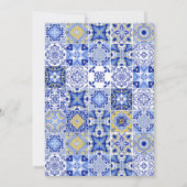 タラベラ・フィエスタスペインの:メキシコブライダルシャワー 招待状 (裏面)