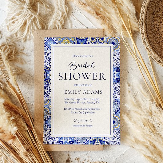 タラベラ・フィエスタスペインの:メキシコブライダルシャワー 招待状