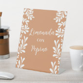 タラベラ メキシコの結婚式のドリンクラベルサイン 台座サイン (インサイチュ)
