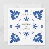 タラベラ・メキシコ結婚式招待状 招待状 (裏面)