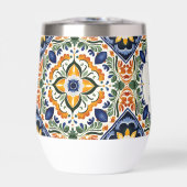 タラベラAzulejoタイルbridesmaidsギフトモノグラム (正面)