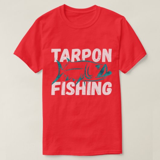 タラポン釣り海魚アート漁師 Tシャツ (デザイン正面)