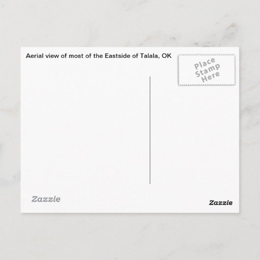 タララ航空ビュー、OKはがき ポストカード (裏面)