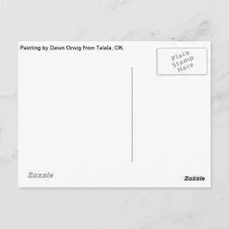 タララ赤毛木細工はがき ポストカード